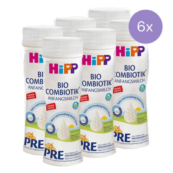 HiPP Organic Combiotic PRE – Ready To Feed – 6 Bottles