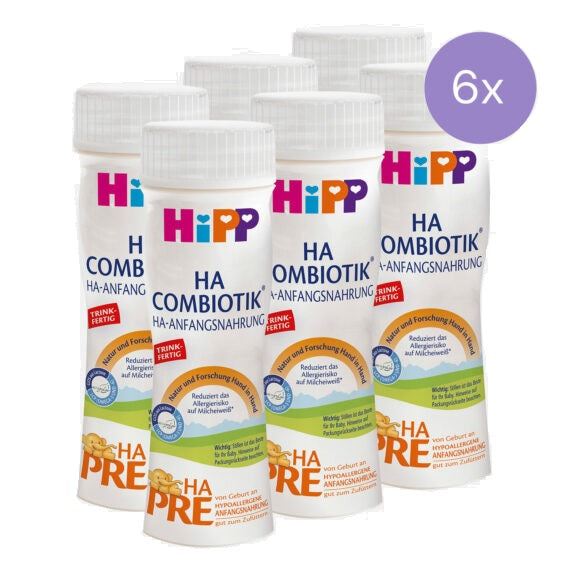 HiPP HA Combiotic PRE – Ready To Feed – 6 Bottles